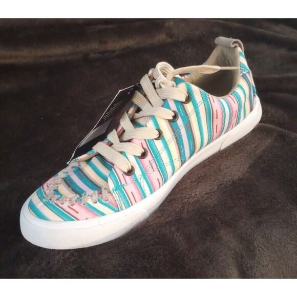 JUSTIN By Reda Sneakers Aztec Canvas Western Shoes Size 8.5 M NWT - Picture 3 of 10